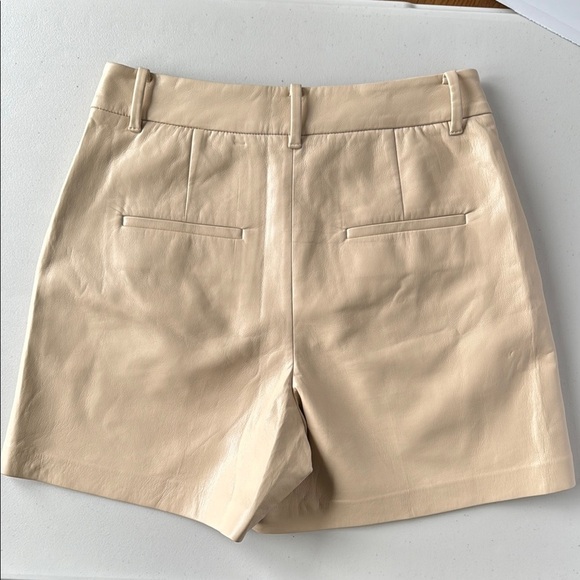 Aritzia Wilfred Effortless Short Vegan Leather Flax Beige - Picture 2 of 15